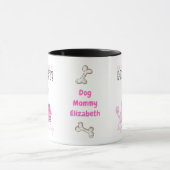 Darling Pink Poodle Hund Mamas Funny Birthday Tasse (Zentrum)