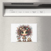 Darling Quirky Steampunk Girl 5300 Magnet (In Situ (Geschirrspüler))