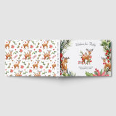 Darling Reindeer | Weihnachtswald Babydusche Gästebuch (Voll)