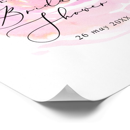 Darling Rose Brautparty Willkommen Poster (Ecke)