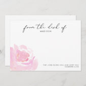 Darling Rose Scripting Personalisiert Mitteilungskarte (Vorne/Hinten)