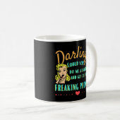 Darling runter vom Handy Retro Handy Kaffeetasse (VorderseiteRechts)