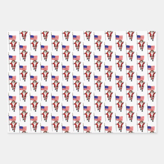 Darling Santa Claus besucht Michigan Geschenkpapier Set (Vorderseite 3)