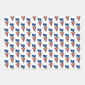 Darling Santa Claus besucht Michigan Geschenkpapier Set (Vorderseite 2)