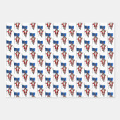 Darling Santa Claus besucht North Dakota Geschenkpapier Set (Vorderseite)