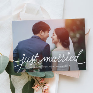 Darling Script Editable Color Wedding Ankündigung