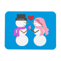 Darling Snowpeople in der Liebe: Blaugrün