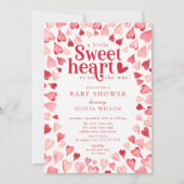 Darling Sweetheart Baby Shower Einladung (Vorderseite)