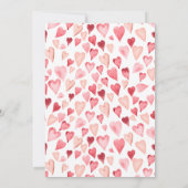 Darling Sweetheart Baby Shower Einladung (Rückseite)