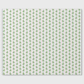 Darling Topiary Rabbit Pink Bow Baby Girl Dusche Geschenkpapier (Flach)