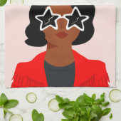 Darling Valentine III Geschirrtuch (Gefaltet)