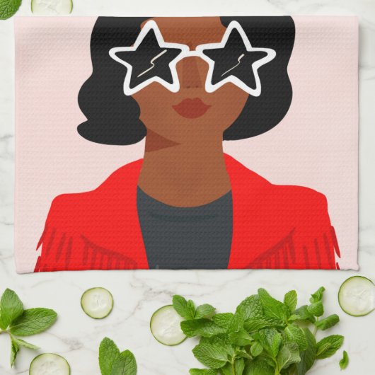 Darling Valentine III Geschirrtuch (Gefaltet)