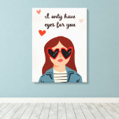 Darling Valentine IV Leinwanddruck (Insitu (Holzboden))