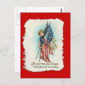 Darling Vintag Americana Design Postkarte (Vorne/Hinten)