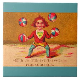 Darlington, Runk & Co., viktorianischer Kartenjong Fliese