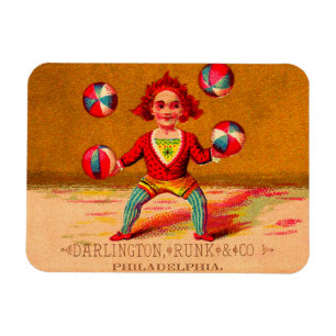 Darlington, Runk & Co., viktorianischer Kartenjong Magnet