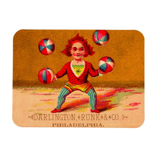 Darlington, Runk & Co., viktorianischer Kartenjong Magnet (Horizontal)