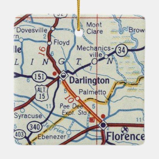 Darlington und Florence SC Keramikornament (Rückseite)