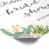 Darmflorale Brautparty-Zeichen Poster (Ecke)