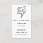 Darmgastroenterologe Arzt Visitenkarte (Rückseite)