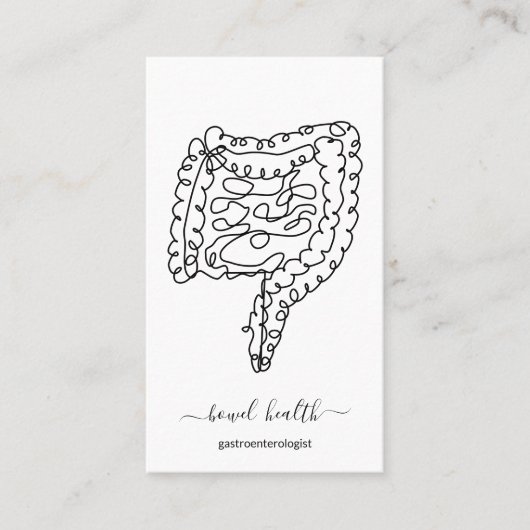 Darmgastroenterologe Arzt Visitenkarte (Vorderseite)