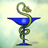 Darmklammer Fensteraufkleber (Blatt 3)