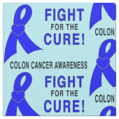 Darmkrebs-Bewusstsein: Kampf für die Heilung! Stoff (Nahaufnahme)