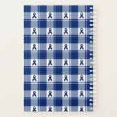 Darmkrebs-Bewusstseins-Kariertagebuch, Blau Planer (Rückseite)