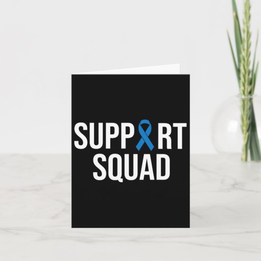 Darmkrebs Blauer Krebs Karte (Vorderseite)