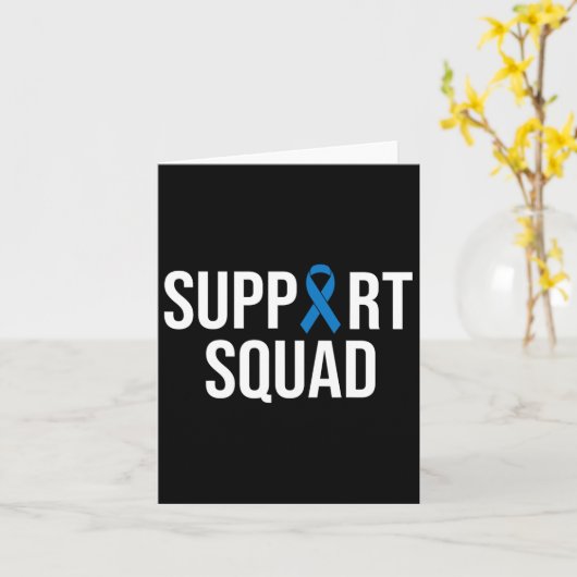 Darmkrebs Blauer Krebs Karte (Gelbe Blume)