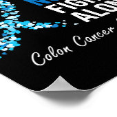Darmkrebs Blauer Krebs Poster (Ecke)