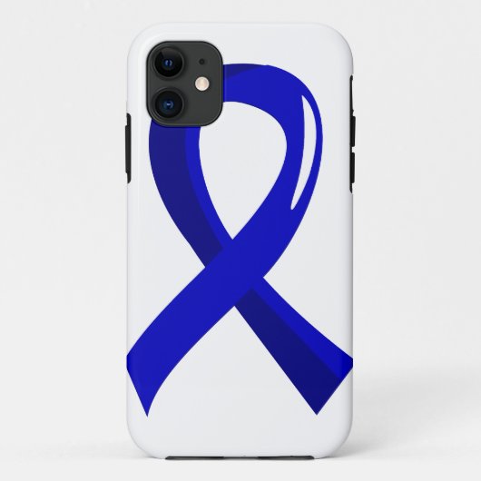 Darmkrebs-blaues Band 3 Case-Mate iPhone Hülle (Rückseite)