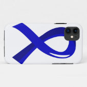 Darmkrebs-blaues Band 3 Case-Mate iPhone Hülle (Rückseite (Horizontal))