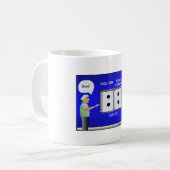 Darmkrebs-Cartoon-T - Shirt Kaffeetasse (Vorderseite Links)