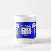 Darmkrebs-Cartoon-T - Shirt Kaffeetasse (Mittel)