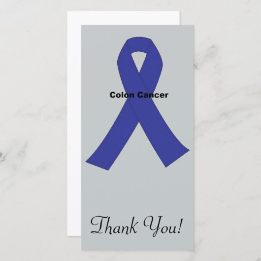 Darmkrebs Dankeskarte (Vorne/Hinten)