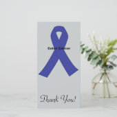 Darmkrebs Dankeskarte (Stehend Vorderseite)