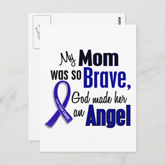 Darmkrebs ENGEL 1 Mama Postkarte (Vorne/Hinten)