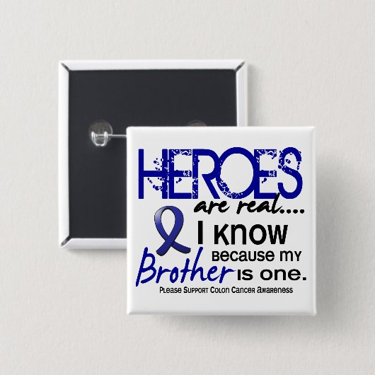 Darmkrebs-Helder sind wirkliches 1 (Bruder) Button (Vorne & Hinten)