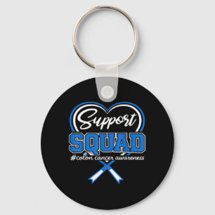 Darmkrebs-Support-Squad Darmkrebsbewusstsein Schlüsselanhänger
