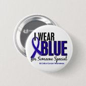 Darmkrebs trage ich Blau für jemand spezielle 10 Button (Vorne & Hinten)