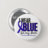 Darmkrebs trage ich Blau für meine Mama 10 Button (Vorne & Hinten)