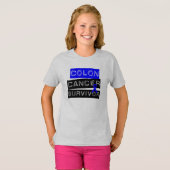 Darmkrebs-Überlebender T-Shirt (Vorne ganz)