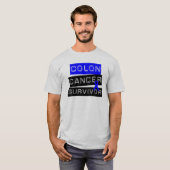 Darmkrebs-Überlebender T-Shirt (Vorne ganz)
