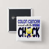 Darmkrebs verwirrt mit dem falschen Küken Button (Vorne & Hinten)