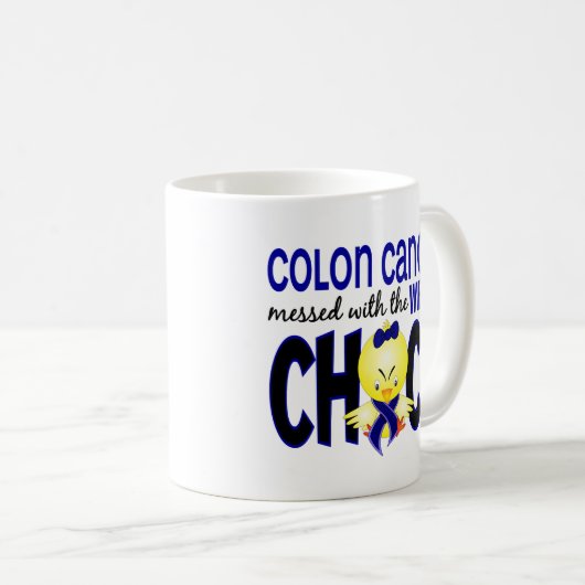 Darmkrebs verwirrt mit dem falschen Küken Kaffeetasse (VorderseiteRechts)