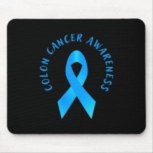Darmkrebsbewusstsein Blau März Herz Mousepad