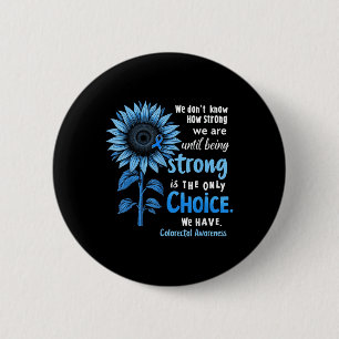 Darmkrebsbewusstsein Kolorektales Karzinom Blaue S Button