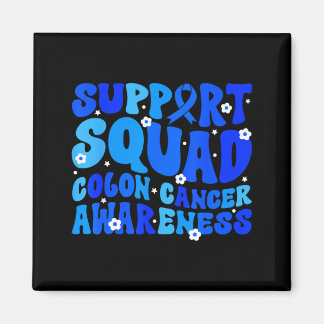 Darmkrebsbewusstsein Unterstützerteam Blau Magnet