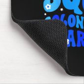 Darmkrebsbewusstsein Unterstützerteam Blau Mousepad (Ecke)